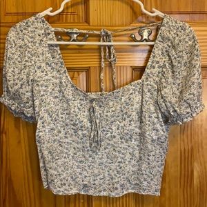 Floral crop top